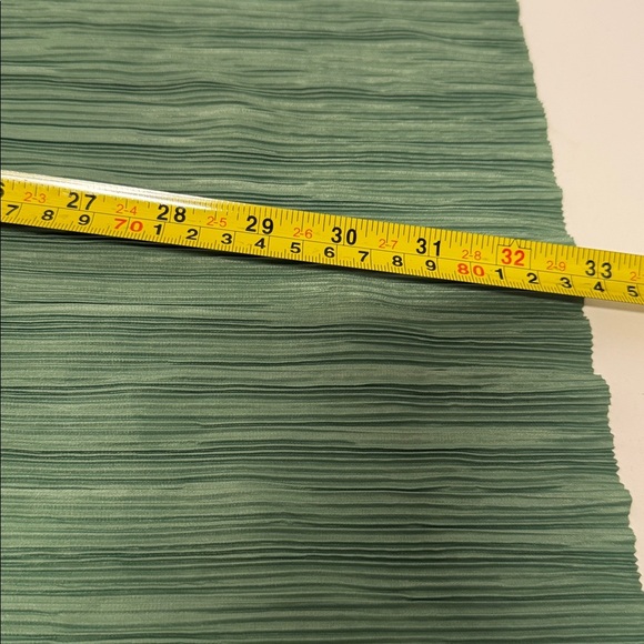 ASOS Green Baby Doll Dress Size 8 Bow Detail in V Neck Front. Chiffon Style. - Picture 8 of 9